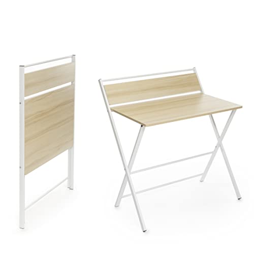 InnovaGoods Klappbarer Tablezy Schreibtisch - Multifunktional, Platzsparend, Keine Montage, Ideal für Home Office, Mit Ablage, Bis 50 kg, Bunt, Engineering Holz/Edelstahl von InnovaGoods