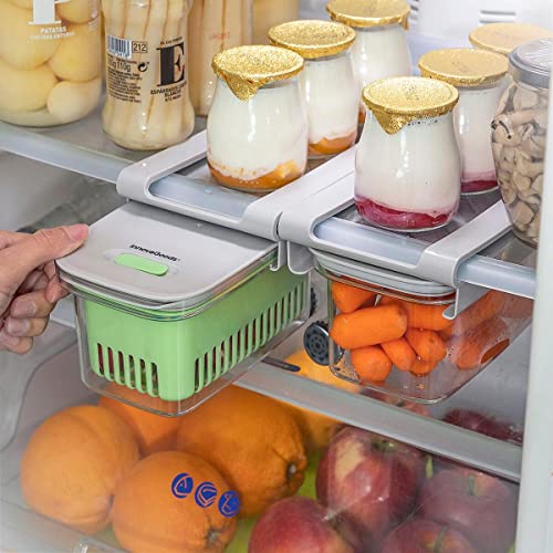 InnovaGoods® Lebensmittelkonservierungsbehälter Prefo, hält Lebensmittel länger frisch, mit Behälter- und luftdichtem Deckeldesign, ideal für zu Hause. von InnovaGoods