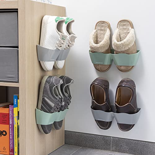 InnovaGoods Selbstklebende Schuhhalter, 4er Pack, Nano PU Gel, für alle Schuhgrößen, Multicolore, 25.5x7.5x7.5cm, Acrylnitril-Butadien-Styrol von InnovaGoods