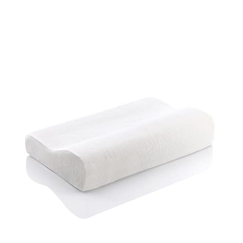 InnovaGoods - Ergonomisches Memory Foam Nackenkissen Sleeft, Beugt Nackenschmerzen und Schlafstörungen vor, Hypoallergen, Antibakteriell, Weiß, Memory-Schaum von InnovaGoods