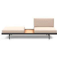 INNOVATION LIVING ™ Relaxliege "PURI", Daybed mit integrierter Holzablage, flexible Aufteilung von Innovation Living ™