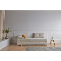 INNOVATION LIVING ™ Stapelliege "Sigmund 579 Indu-Beine", Daybed mit zwei Federkernmatratzen, Fußteil Eiche natur von Innovation Living ™