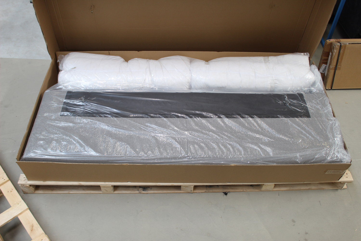 B-Ware Innovation Living Rückenlehne Kissensatz Malloy Schlafsofa Set 200x60x24 Cm Grau B-Ware Innovation Living Rückenlehne Kissensatz Malloy Schlafsofa Set 200x60x24 Cm Grau von Innovation Living