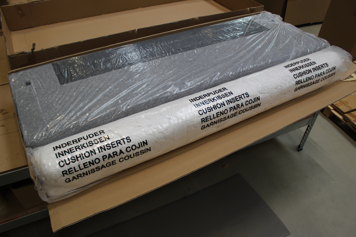 B-Ware Innovation Living Rückenpolster Sofakissen Idun Trym Ersatzbezug Grau 565 Sofa von Innovation Living