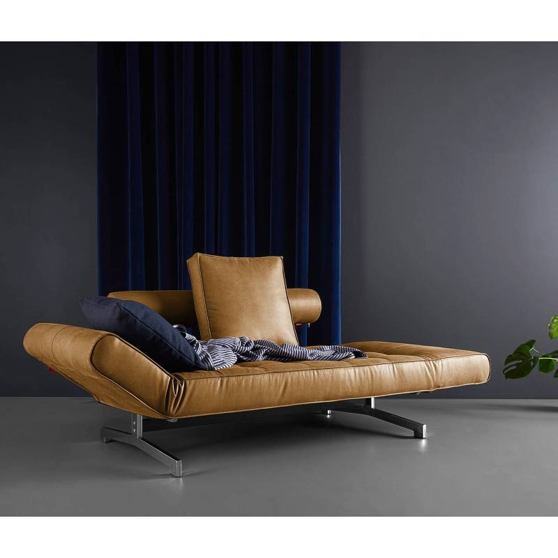 Innovation Möbel Schlafsofa Ghia Braun Webstoff 210x68x90 cm mit Schlaffunktion von Innovation Möbel