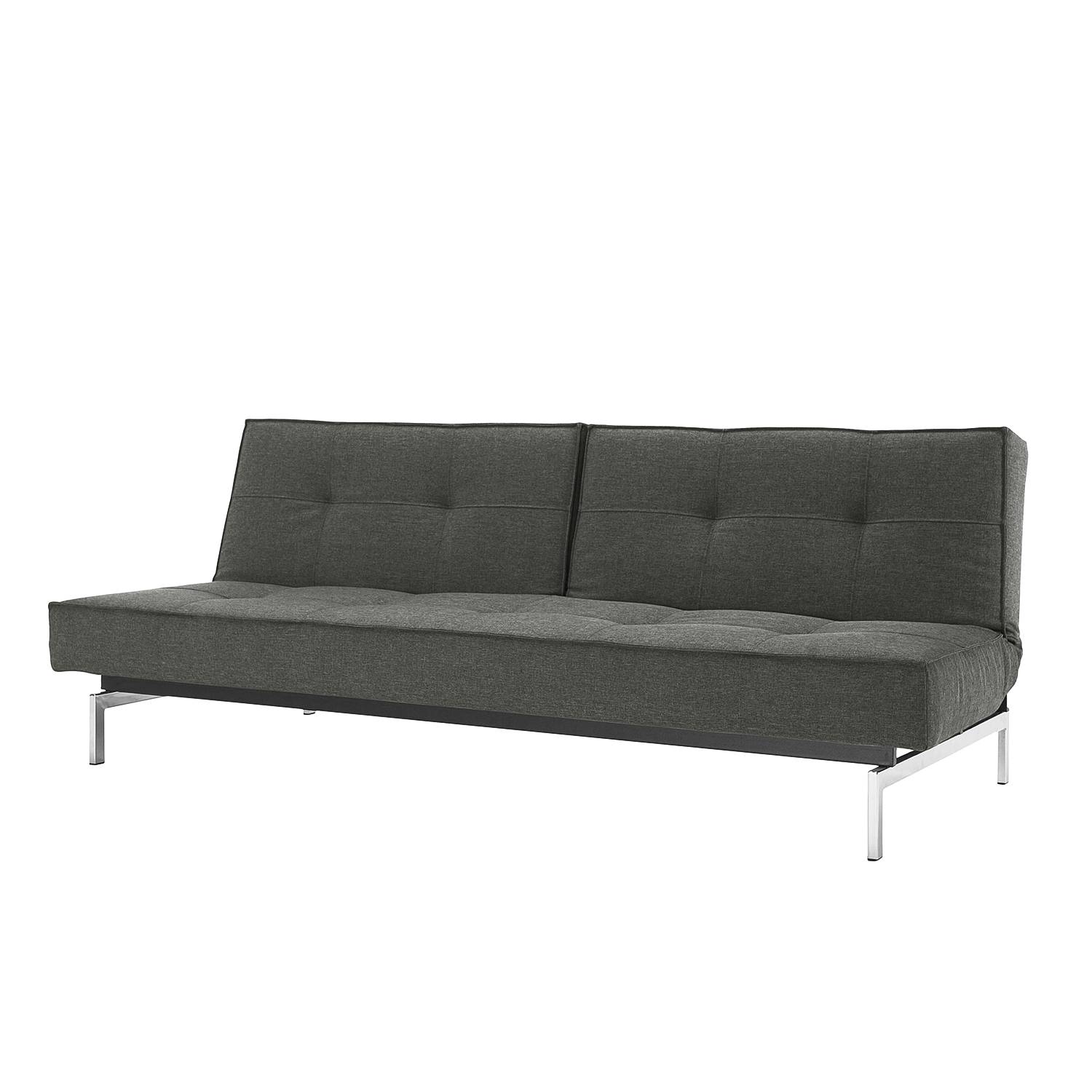 Innovation Möbel Schlafsofa Splitback I Dunkelgrau Webstoff 210x79x96 cm mit Schlaffunktion von Innovation Möbel