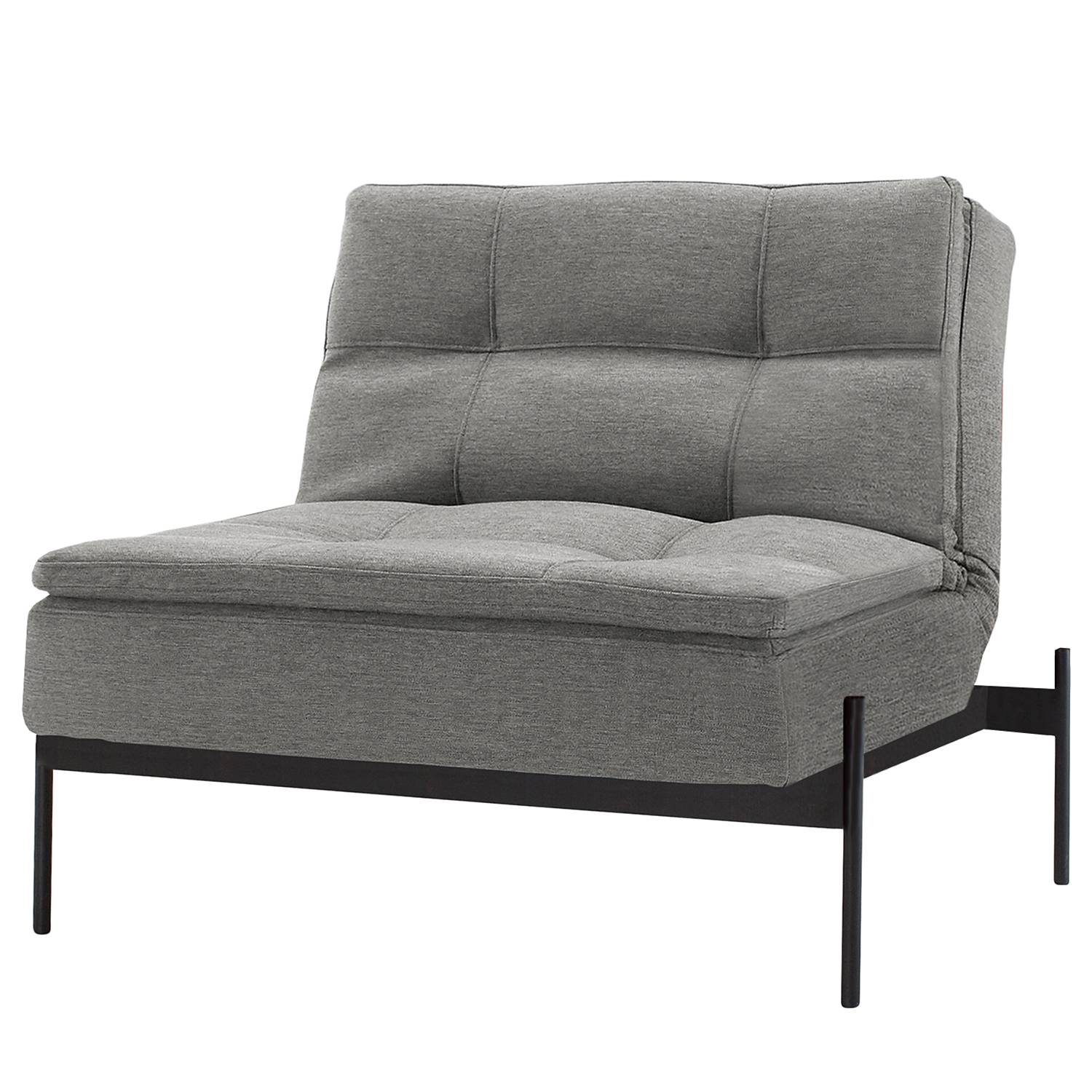 Innovation Möbel Sessel Dublexo IV Grau Strukturstoff mit Schlaffunktion 90x79x88 cm (BxHxT) von Innovation Möbel