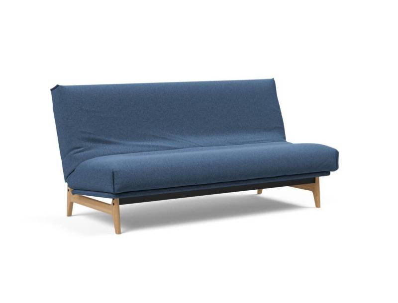 Innovation Aslak Klappsofa 140 x 200 cm | Latex Nordic 537 Boucle Blue von Innovation