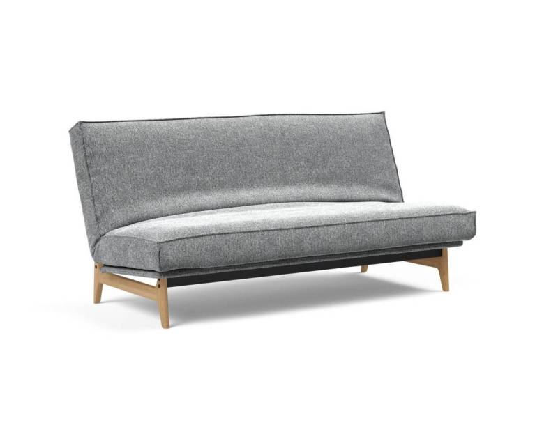 Innovation Aslak Klappsofa 140 x 200 cm | Latex Sharp plus 351 Taura Slate Grey von Innovation