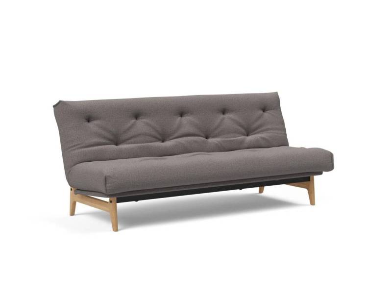 Innovation Aslak Klappsofa fest versteppt 120 x 200 cm | Spring 521 Mixed Dance Grey von Innovation