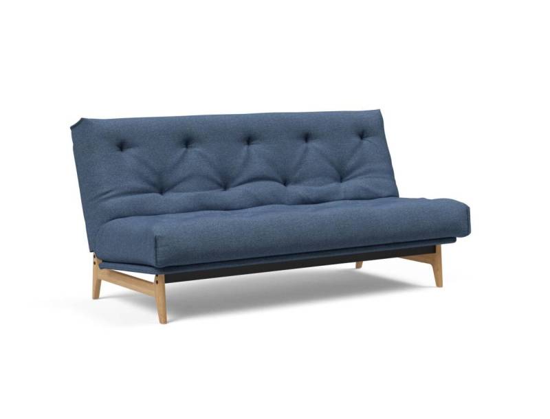 Innovation Aslak Klappsofa fest versteppt 140 x 200 cm | Spring 302 Weda Blue von Innovation