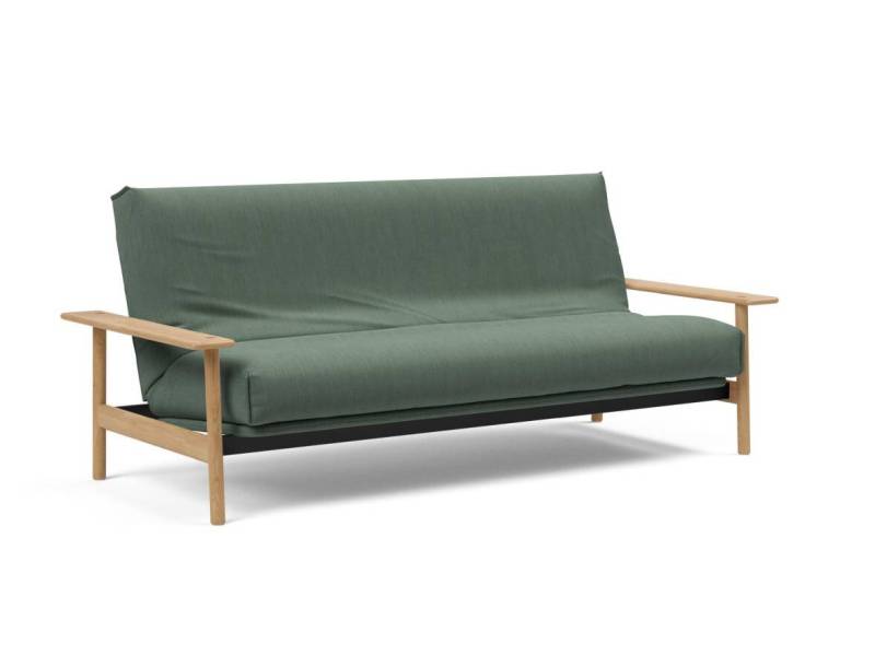 Innovation Balder Klappsofa 140 x 200 cm | Latex Nordic 518 Elegance Green von Innovation