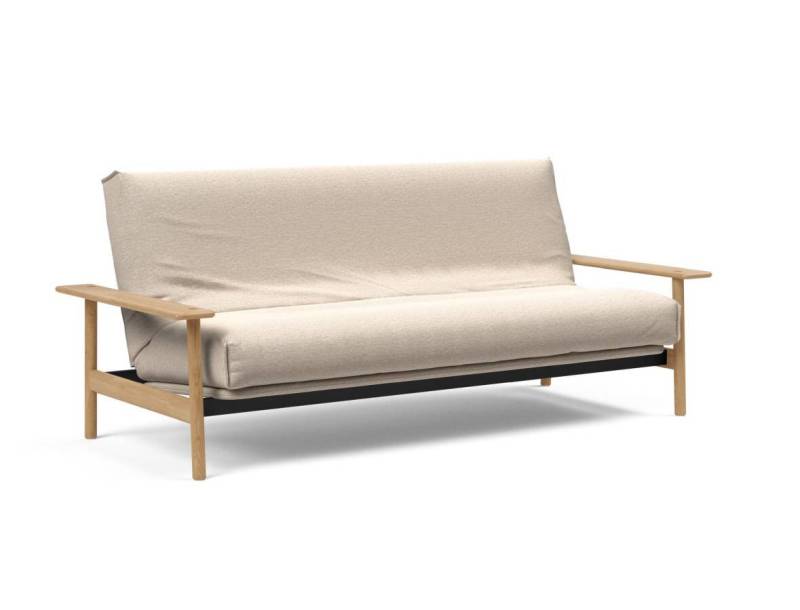 Innovation Balder Klappsofa 140 x 200 cm | Latex Nordic 584 Argus Natural von Innovation
