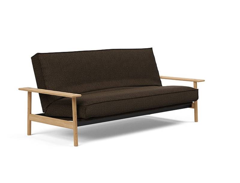 Innovation Balder Klappsofa 140 x 200 cm | Latex Sharp plus 358 Taura Choco von Innovation