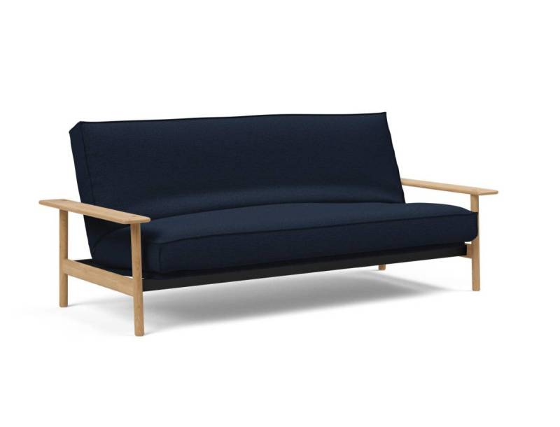 Innovation Balder Klappsofa 140 x 200 cm | Latex Sharp plus 528 Mixed Dance Blue von Innovation