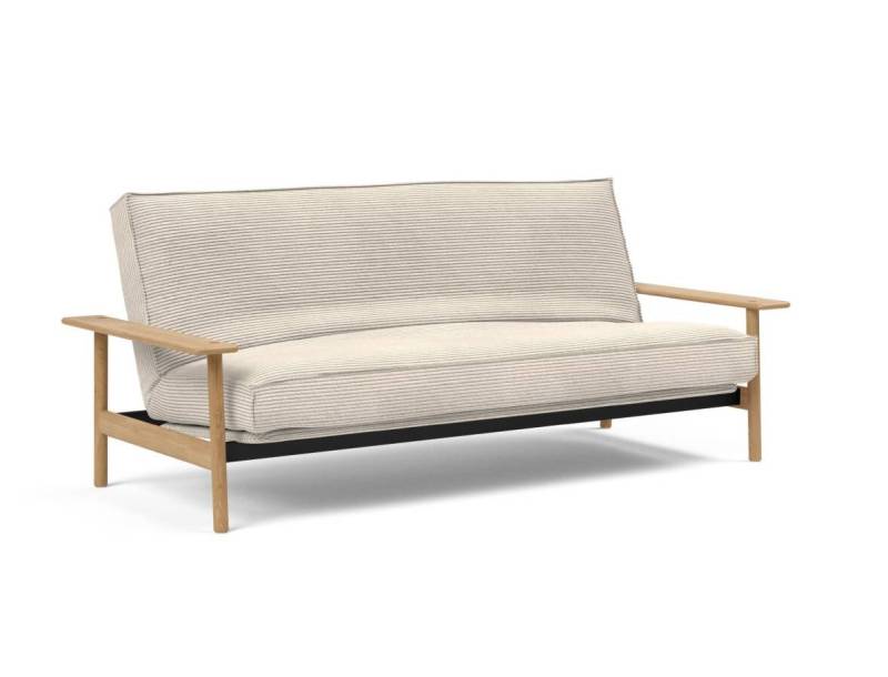 Innovation Balder Klappsofa 140 x 200 cm | Latex Sharp plus 594 Corduroy Ivory von Innovation