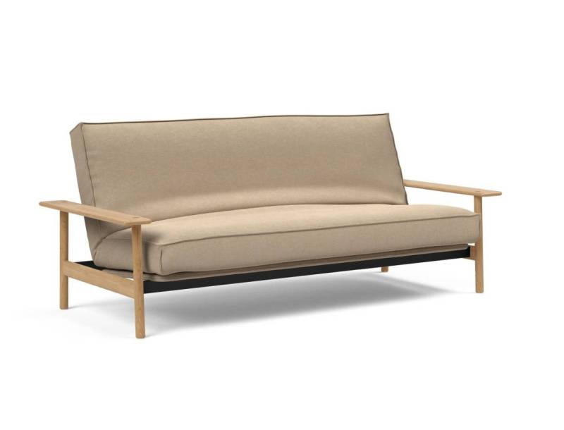 Innovation Balder Klappsofa 140 x 200 cm | Soft Spring Sharp plus 587 Phobos Mocha von Innovation