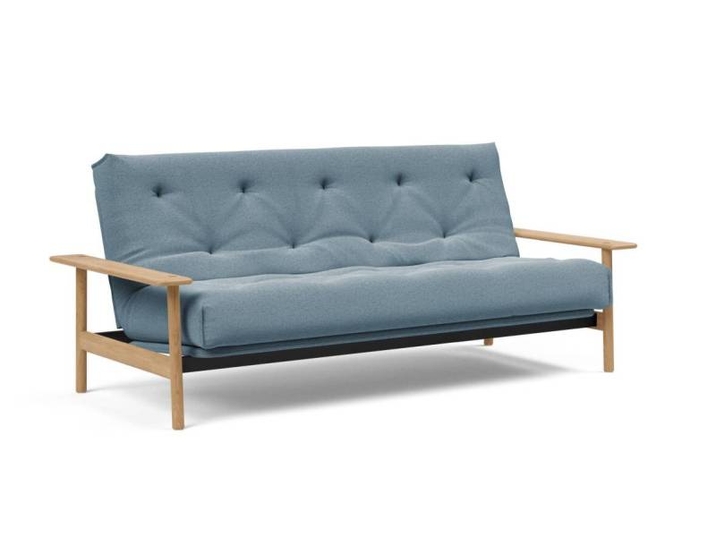 Innovation Balder Klappsofa fest versteppt 140 x 200 cm | Latex 558 Soft Indigo von Innovation