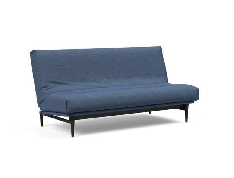 Innovation Colpus Klappsofa 140 x 200 cm | Latex 302 Weda Blue schwarze Eiche Nordic von Innovation
