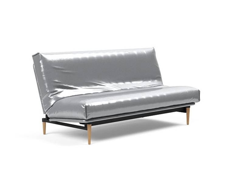 Innovation Colpus Klappsofa 140 x 200 cm | Latex 688 Silvershine helle Eiche Nordic von Innovation