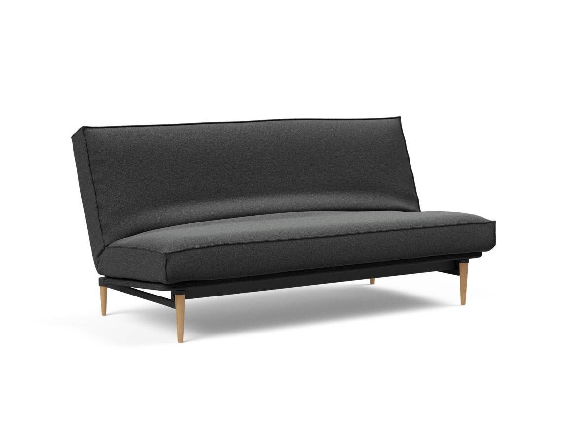 Innovation Colpus Klappsofa 140 x 200 cm | Spring 529 Bouclè Charcoal helle Eiche Sharp plus Innovation Colpus Klappsofa 140 x 200 cm | Spring 529 Bouclè Charcoal helle Eiche Sharp plus von Innovation