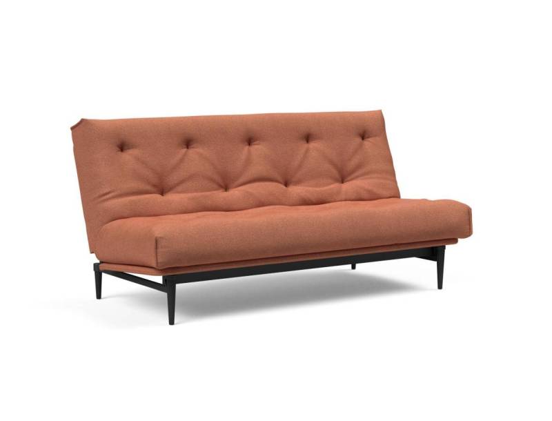 Innovation Colpus Klappsofa fest versteppt 140 x 200 cm | Latex 301 Weda Rust schwarze Eiche von Innovation