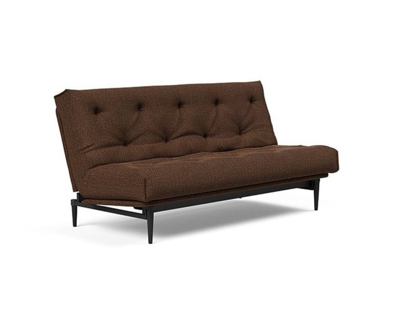 Innovation Colpus Klappsofa fest versteppt 140 x 200 cm | Latex 359 Taura Cappucino schwarze Eiche von Innovation