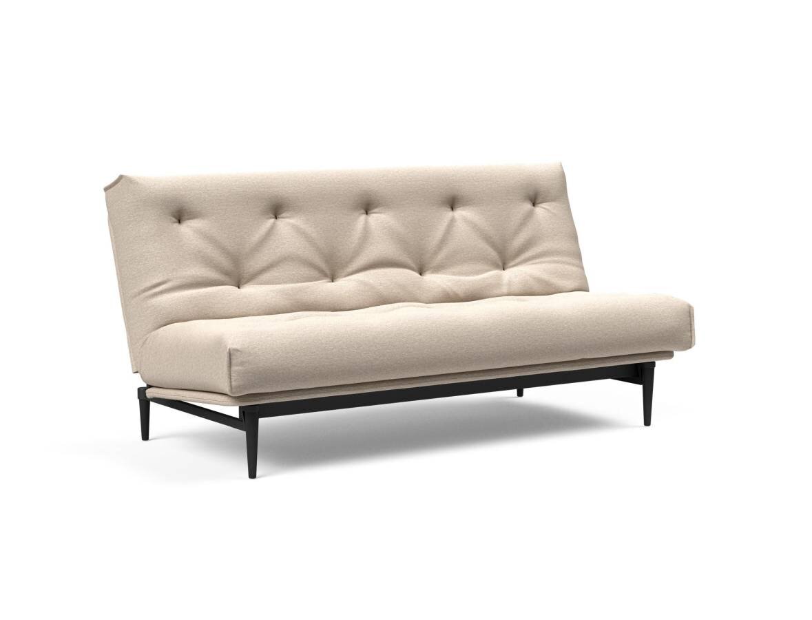 Innovation Colpus Klappsofa fest versteppt 140 x 200 cm | Latex 584 Argus Natural schwarze Eiche von Innovation