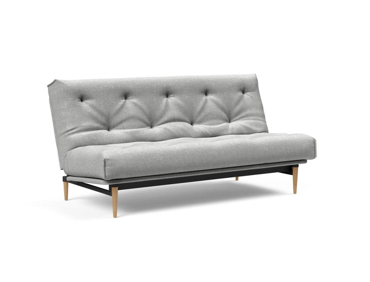 Innovation Colpus Klappsofa fest versteppt 140 x 200 cm | Latex 590 Micro Check Grey helle Eiche Innovation Colpus Klappsofa fest versteppt 140 x 200 cm | Latex 590 Micro Check Grey helle Eiche von Innovation