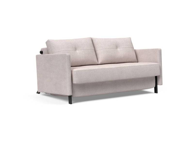Innovation Cubed 02 140 Klappsofa mit Armlehnen 300 Weda Sand von Innovation
