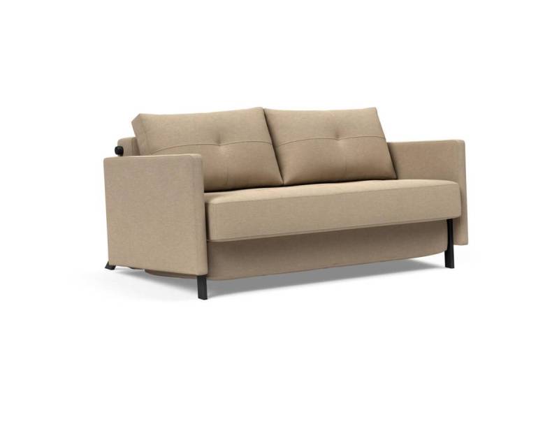 Innovation Cubed 02 140 Klappsofa mit Armlehnen 587 Phobos Mocha von Innovation