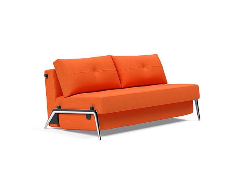 Innovation Cubed 02 160 Klappsofa 510 Elegance Orange Aluminium von Innovation
