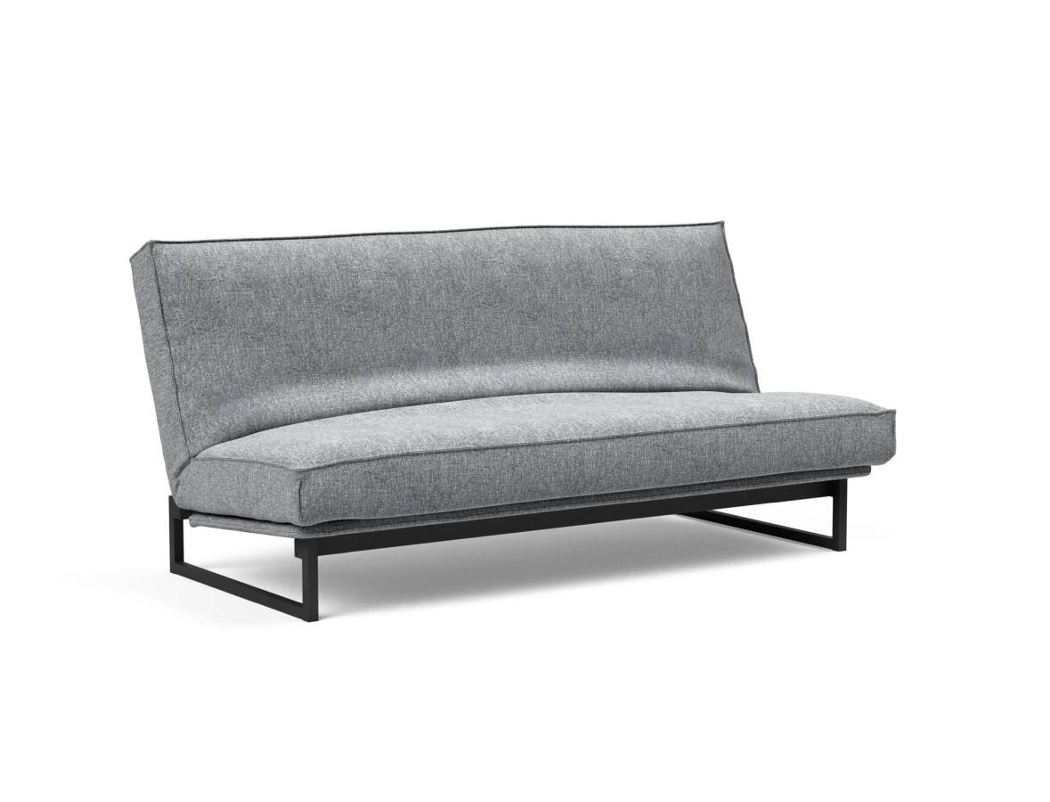 Innovation Fraction Klappsofa 140 x 200 cm | Latex Sharp plus 565 Twist Granite von Innovation