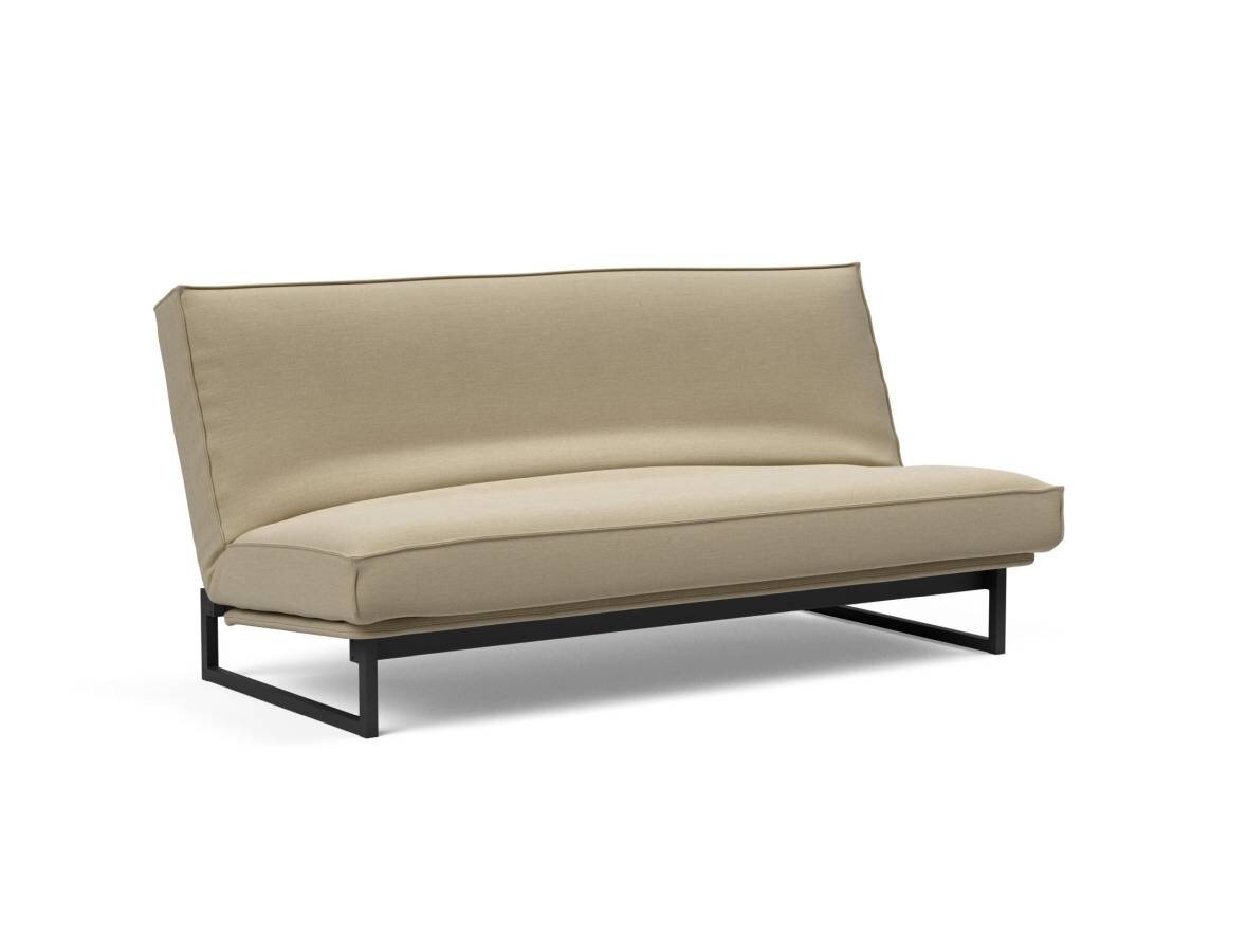 Innovation Fraction Klappsofa 140 x 200 cm | Latex Sharp plus 571 Vivus Dusty Sand von Innovation