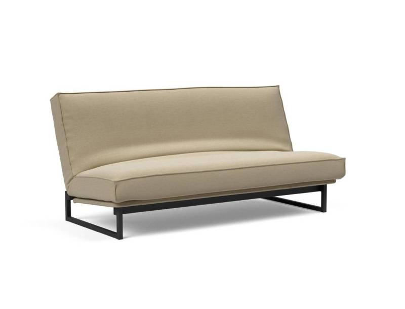 Innovation Fraction Klappsofa 140 x 200 cm | Latex Sharp plus 571 Vivus Dusty Sand von Innovation