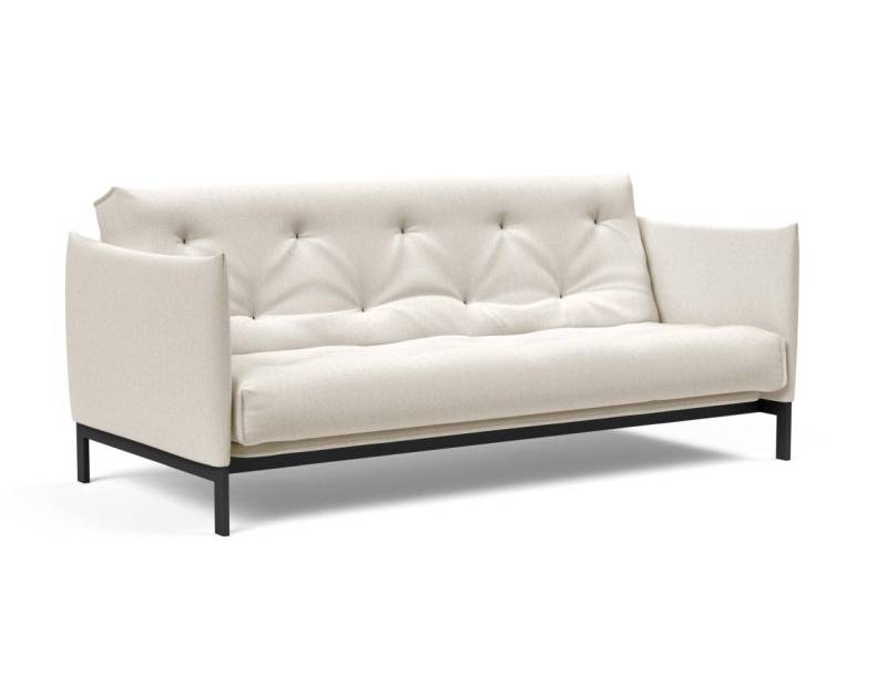Innovation Junus Klappsofa versteppt 140 x 200 cm | Latex 531 Boucle Off White von Innovation