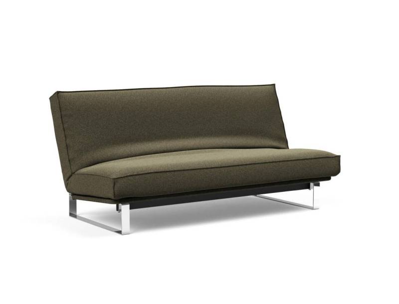 Innovation Minimum Klappsofa 140 x 200 cm | Latex Sharp plus 535 Boucle Forest Green von Innovation