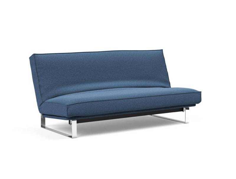 Innovation Minimum Klappsofa 140 x 200 cm | Latex Sharp plus 537 Boucle Blue von Innovation