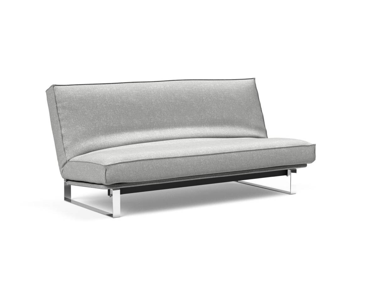 Innovation Minimum Klappsofa 140 x 200 cm | Latex Sharp plus 590 Micro Check Grey von Innovation