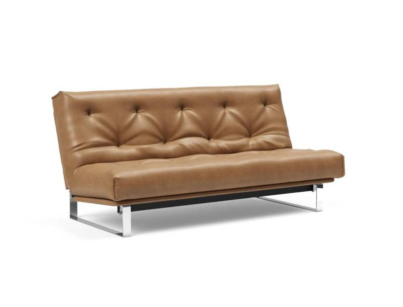 Innovation Minimum Klappsofa versteppt 140 x 200 cm | Latex 551 Faunal Brown von Innovation