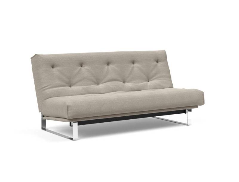 Innovation Minimum Klappsofa versteppt 140 x 200 cm | Latex 579 Kenya Gravel von Innovation