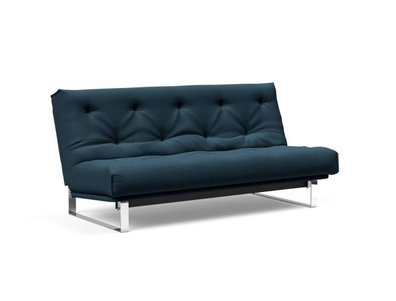 Innovation Minimum Klappsofa versteppt 140 x 200 cm | Latex 580 Argus Navy Blue von Innovation