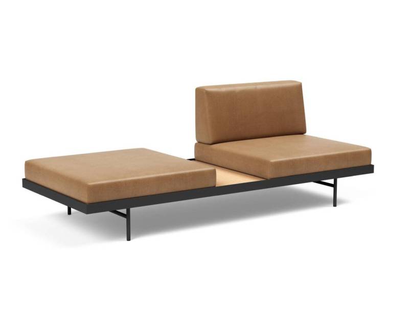 Innovation Puri Klappsofa 551 Faunal Brown Eiche-Tisch von Innovation