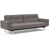 Innovation Splitback Klappsofa 115x210 cm mit Armlehne / Chrom Beine von Innovation