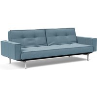 Innovation Splitback Klappsofa 115x210 cm mit Armlehne / Chrom Beine von Innovation