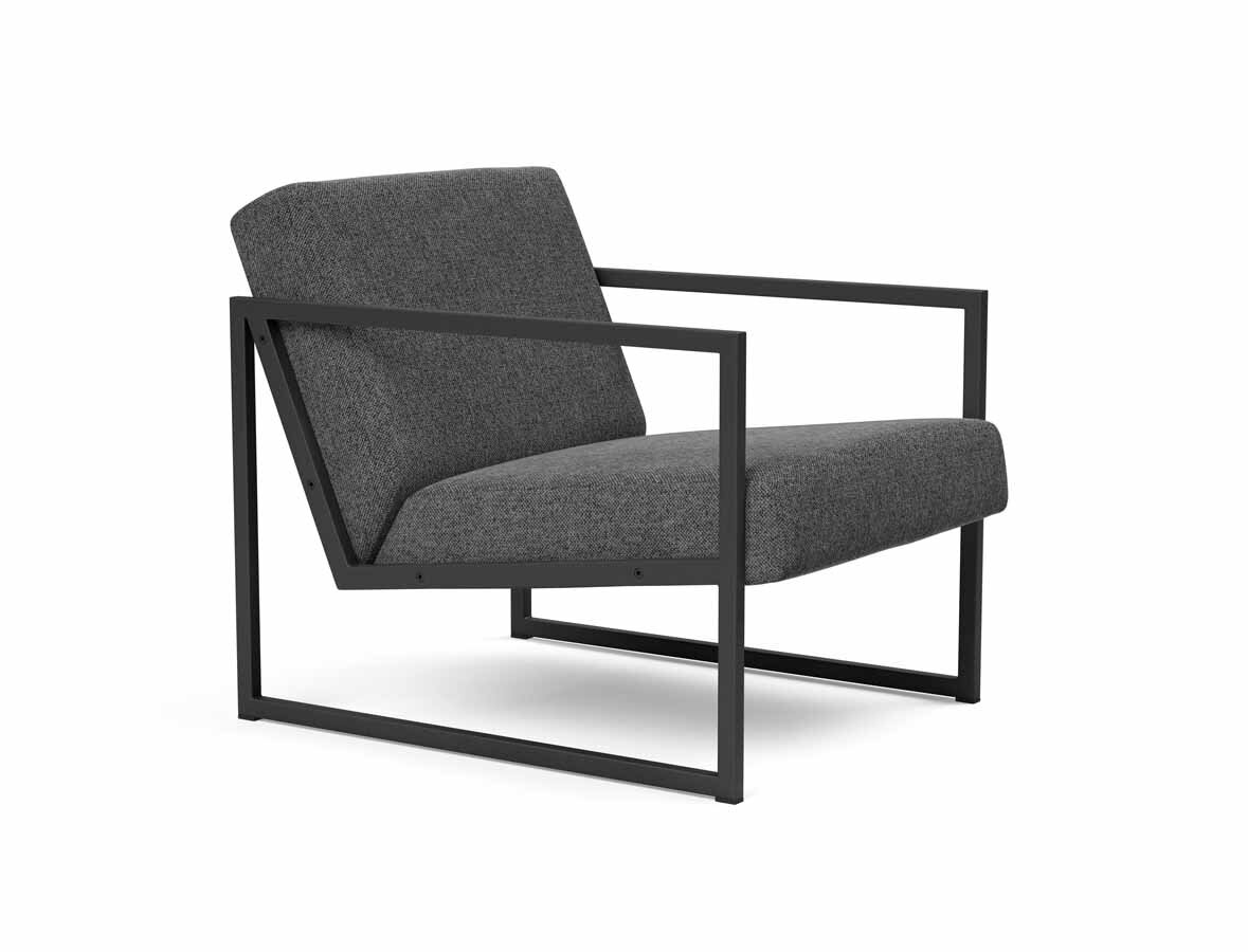 Innovation Vikko Stuhl mit Armlehne 350 Taura Deep Grey von Innovation