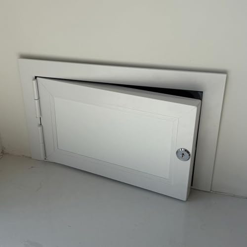 Innovz Wand Aluminium Wartungsklappe 30x50 35x85 60x60 60x70 65x80 70x75 cm, Weiß Revisionsklappe Zum Verdecken von Kabeln/Rohren, Revisionsdeckel Revisionstür(WxH(30x70cm)) von Innovz