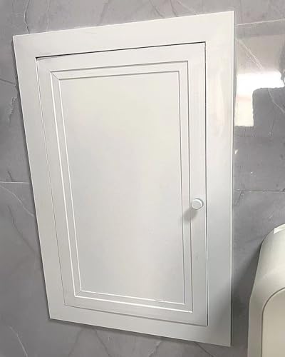 Revisionsklappe Trockenbau Metall-Revisionsklappe für Wand/Decke, Sanitär-, Heizungs-, Strom-, Alarm-Wand-Revisionsklappe, Badezimmer-Dusch-Service-Revisionsklappe, Wandlochabdeckung(50x75cm(19.7x29.5 von Innovz