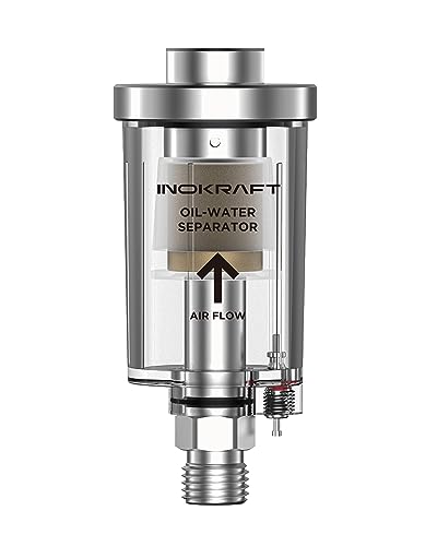 InoKraft Luftkompressor-Öl-Wasser-Separator, 1/4" NPT, Luftkompressor und Luft-Werkzeug-Zubehör, gute Dichtheit von InoKraft