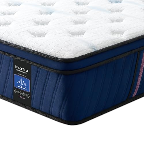 Inofia Matratze 100 x 200 cm Ocean-Taschenfederkernmatratze H2/H3, Hohe 30cm mit 7-Zonen-Einzeltaschenfedern Memory Foam und 3D-Luftungstechnologie für erholsamen Schlaf, 100 Nächte Probeschlafen Inofia Matratze 100 x 200 cm Ocean-Taschenfederkernmatratze H2/H3, Hohe 30cm mit 7-Zonen-Einzeltaschenfedern Memory Foam und 3D-Luftungstechnologie für erholsamen Schlaf, 100 Nächte Probeschlafen von Inofia